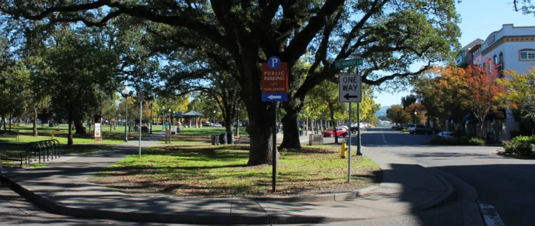 Street corner of Du Vander lane and McClelland drive at the Windsor Town Green Park.